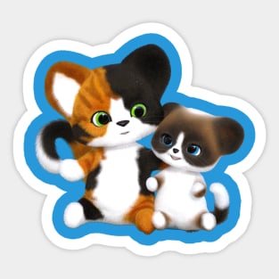 Adorable Kitty Cats Sticker